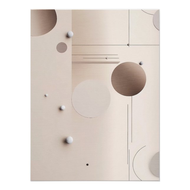 Poster Modern minimalist abstract art (Devant)