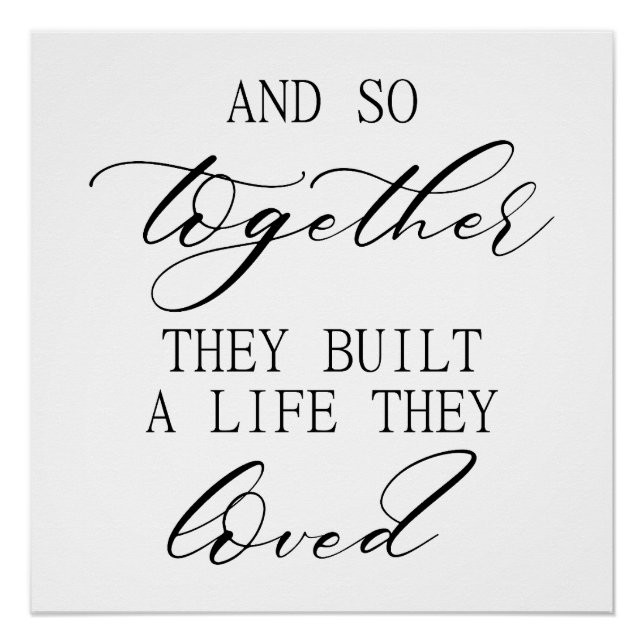 Poster Modern Wedding Backdrop – Wedding Sign & Backdrop (Devant)