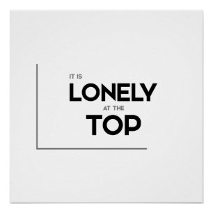 Poster MODERNE cite : il se sent seul en haut