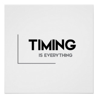 Poster MODERNE cite : le timing est tout