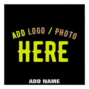 POSTER MODERNE ET MODERNE PERSONNALISABLE NOIR VÉRIFIÉ