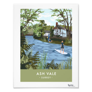 Poster moderne Retro Ash Vale