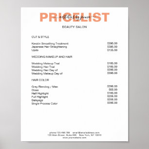 Poster moderne Simpel Preishear