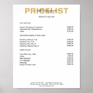 Poster moderne Simpel Preishear