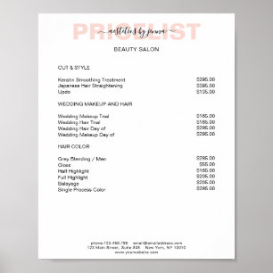 Poster moderne Simpel Preishear