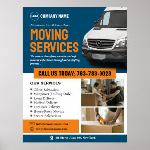 Poster modifiable Moving Services