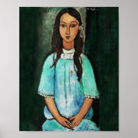 Modigliani Alice Peinture d'Art Vintage