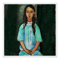Modigliani Alice Peinture d'Art Vintage