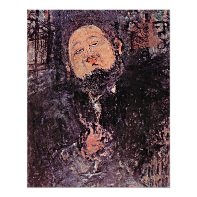 Poster Modigliani - Portrait de Diego Rivera (Devant)