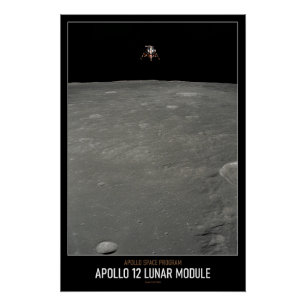 Poster Module lunaire Apollo 12 haute résolution Astronom