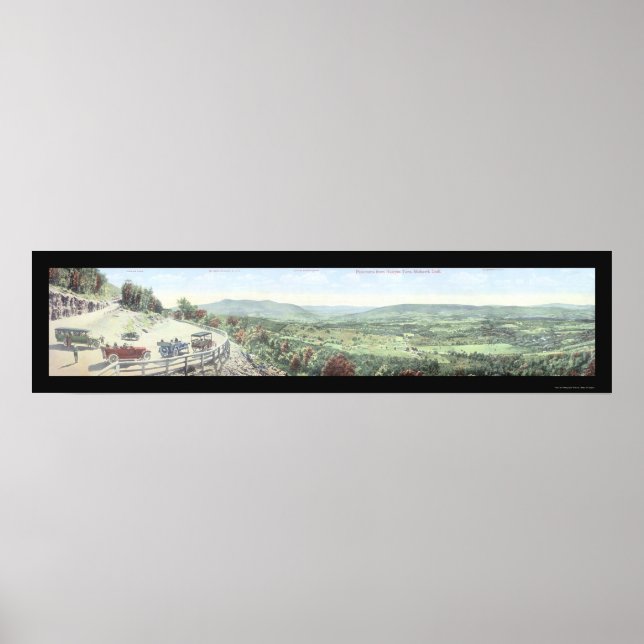 Poster Mohawk Trail Turn MA Photo 1921 (Devant)