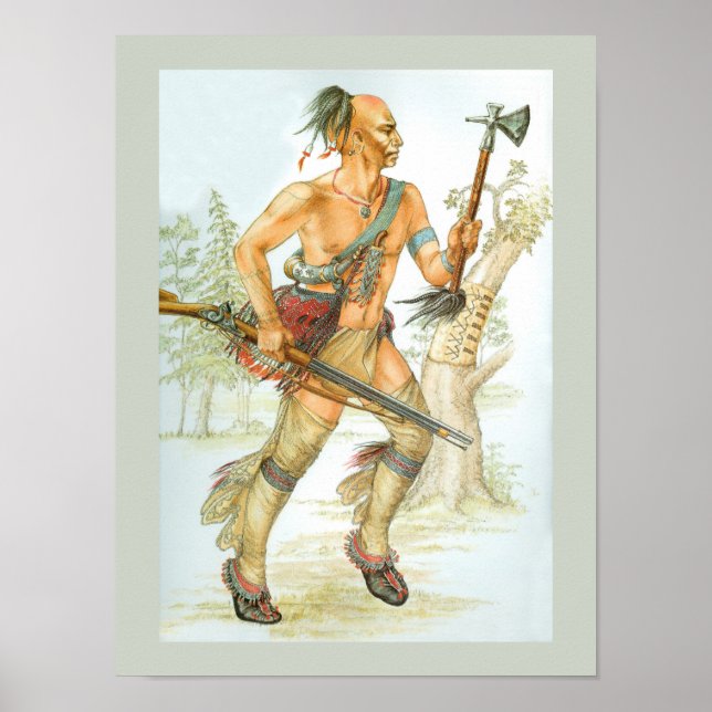 Poster Mohawk warrior (Devant)