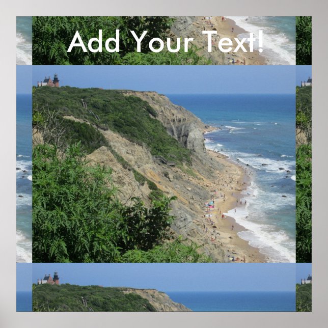 Poster Mohegan Bluffs Block Island 1 (Devant)