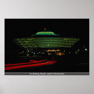 Poster Moi Building, Riyadh, capitale de l'Arabie Saoudit