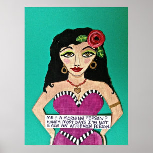 POSTER - "MOI ? UNE PERSONNE DU MATIN ?"