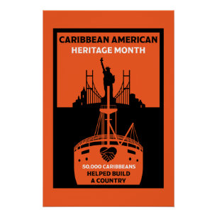Poster Mois du patrimoine des Caraïbes