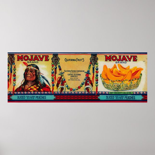 Poster Mojave Peach Label (Devant)