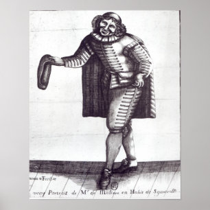 Poster Moliere comme Sganarelle dans 'DES Maris de