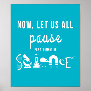 Poster Moment of Science Turquoise