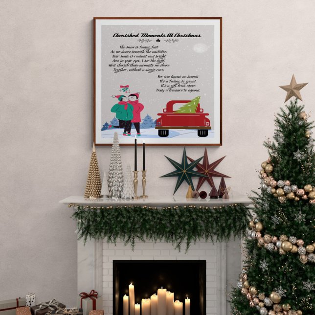 Poster Moments chéris à Noël Poem (Créateur téléchargé)