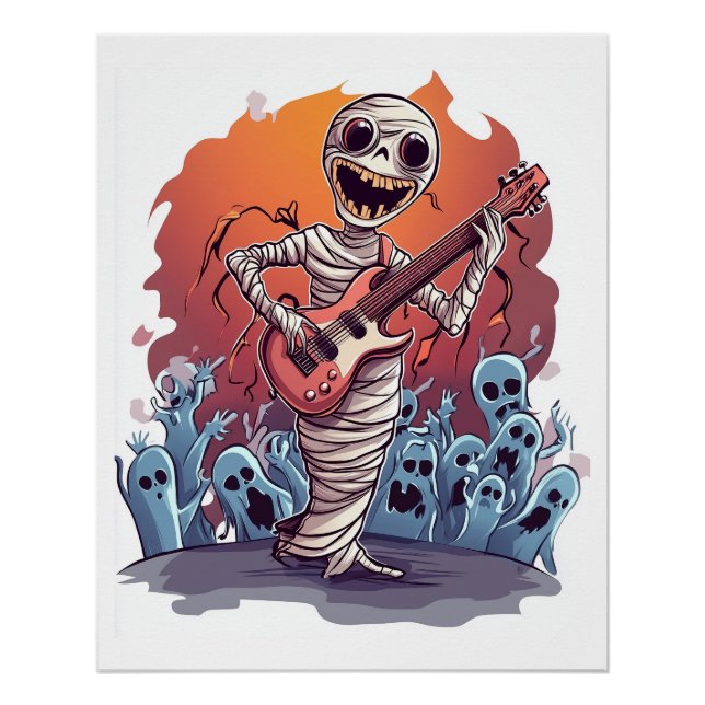 Poster Momie Star du Rock (Devant)