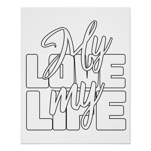 Poster Mon amour ma vie (Devant)