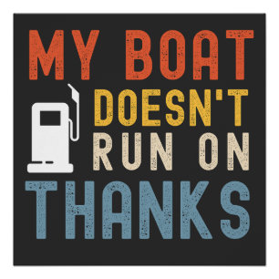 Poster Mon bateau ne court pas sur la chemise de remercie