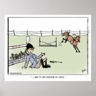 Poster Mon cheval déplacé