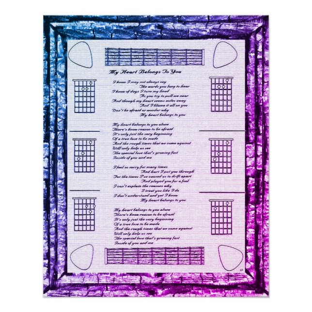 Poster Mon Coeur Vous Appartient (Devant)