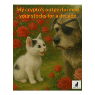 Poster Mon crypto a surperformé vos stocks pendant une dé