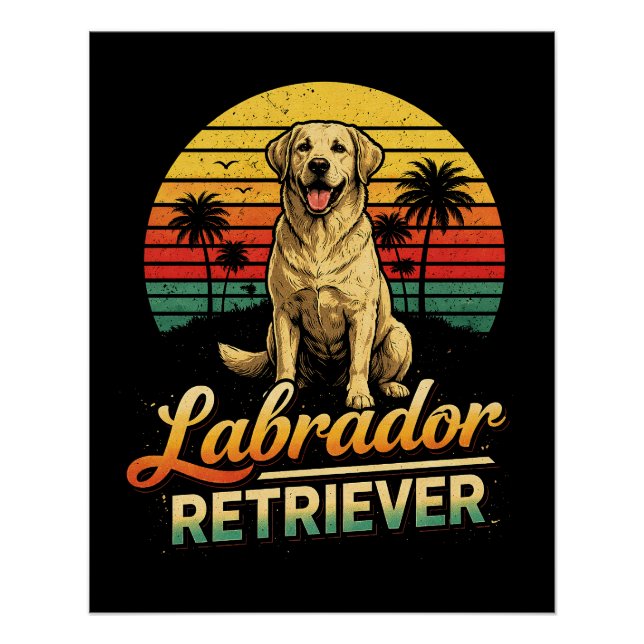 Poster Mon Labrador Retriever (Devant)