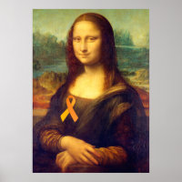 Mona Lisa Au Ruban Orange