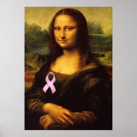 Mona Lisa Au Ruban Rose