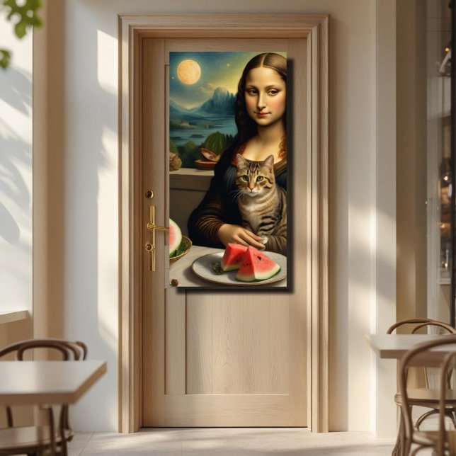 Poster Mona Lisa &her cat - Vibes d'été \ (Créateur téléchargé)