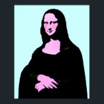 Poster Mona Lisa Pop Art Style<br><div class="desc">* Style pop-art de portrait Mona Lisa. Disponible en plusieurs options de taille. Changez aussi la couleur arrière - plan de celle-ci ! * Cette affiche disponible en plusieurs tailles et types de papier. Utilisez le bouton PERSONNALISER IT pour démarrer. ***** .Une réédition de l'art de Léonard de Vinci. (Mona...</div>