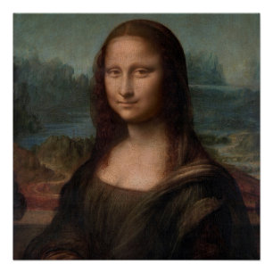 Poster Mona Lisa Portrait