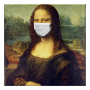 Poster Mona Lisa Via Corona Virus