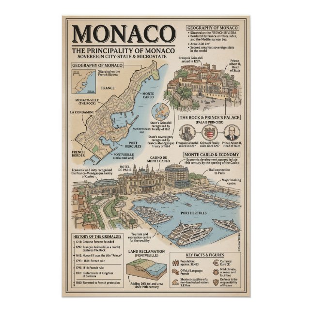 Poster Monaco (Devant)