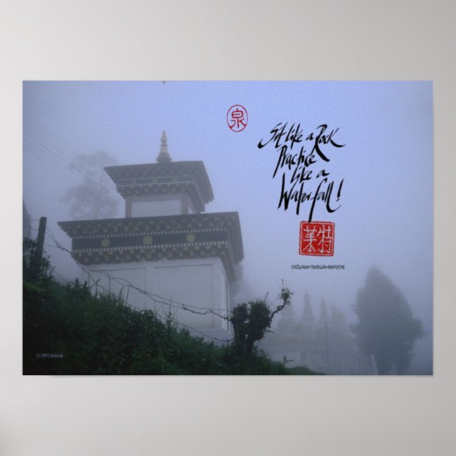 Poster Monastère bouddhiste du Sikkim (Devant)