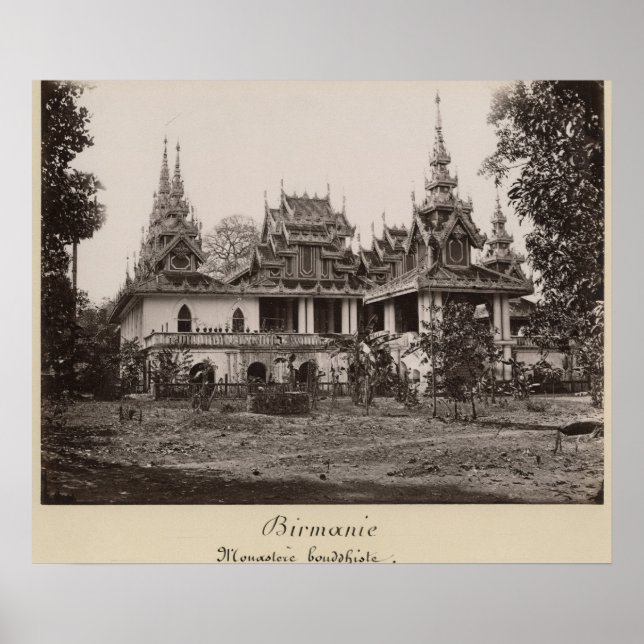 Poster Monastère de Teik Kyaung, île de Ka Toe (Devant)