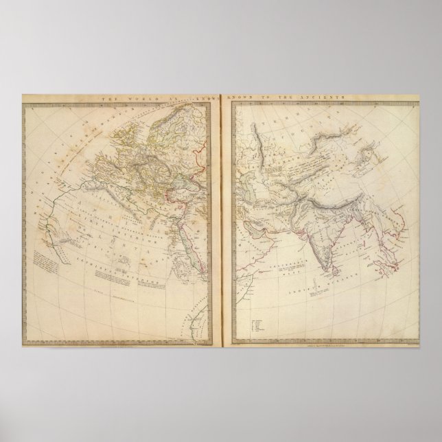 Poster Monde connu des anciens (Devant)