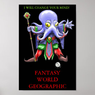 POSTER MONDE IMAGINAIRE GEO DE L'ESPRIT FLAYER