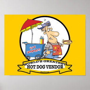 POSTER MONDE LE PLUS GRAND CHIEN CHIEN CHAUD VENDEUR HOMM