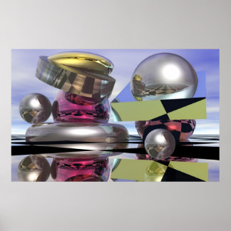 Poster Mondes reflétant