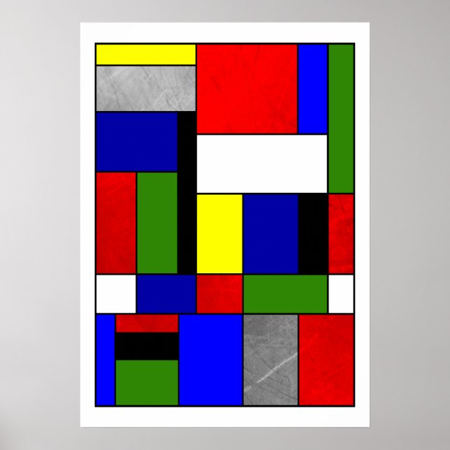 Poster Mondrian #4 (Devant)