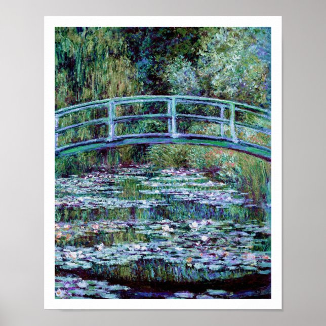 Poster Monet - Etang Lily et pont japonais (Devant)