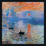 Poster Monet - Impression, lever du soleil,<br><div class="desc">Sunrise,  célèbre peinture de Claude Monet.</div>
