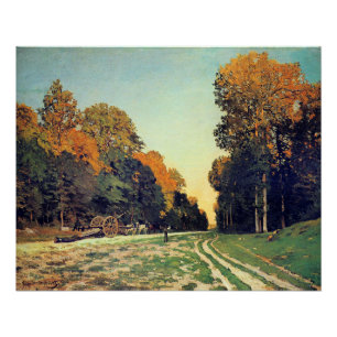 Poster Monet - La route de Chailly à Fontainebleau