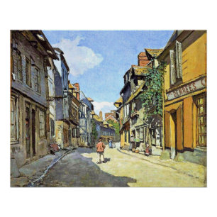 Poster Monet - La Rue Bavolle à Honfleur