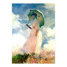Poster Monet Lady avec Parasol